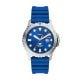 Fossil Men's Blue Three-Hand Date Blue Silicone Watch - FS5998