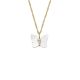 Fossil Women's Radiant Wings White Mother of Pearl Butterfly Chain Necklace -  JF04424710