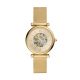 Fossil Men's Carlie Automatic Gold-Tone Stainless Steel Watch Mesh Watch - ME3250