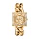 Michael Kors MK Chain Lock Three-Hand Gold-Tone Stainless Steel Watch - MK4711