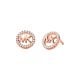 Michael Kors Women's 14K Rose Gold-Plated Sterling Silver Logo Stud Earrings -  MKC1247AN791