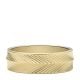 Sadie Linear Texture Gold-Tone Stainless Steel Band Ring - JF0411871017