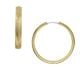 Fossil Women's Harlow Linear Texture Gold-Tone Stainless Steel Hoop Earrings -  JF04538710