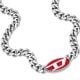 Diesel Men'S Red Enamel And Stainless Steel Chain Necklace - Dx1446040