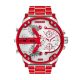 Diesel Men's Mr. Daddy 2.0 Two-Hand, Red Enamel and Stainless Steel Watch - DZ7480