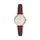 Fossil Women's Carlie Three-Hand, Rose Gold-Tone Stainless Steel Watch - ES5296