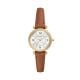 Fossil Women's Carlie Three-Hand, Gold-Tone Stainless Steel Watch - ES5297