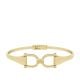 Fossil Women's Heritage D-Link Gold-Tone Stainless Steel Bangle Bracelet -  JF04524710