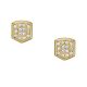 Fossil Women's Heritage Shield Gold-Tone Stainless Steel Stud Earrings -  JF04532710