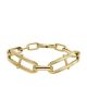 Fossil Women's Heritage D-Link Gold-Tone Stainless Steel Chain Bracelet -  JF04528710