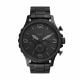 Fossil Men's Nate Black Round Stainless Steel Watch - JR1401