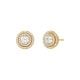 Michael Kors Women's 14K Gold-Plated Sterling Silver Pavé Halo Stud Earrings -  MKC1588AN710