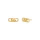 Michael Kors Women's Premium Statement Link Gold Sterling Silver Stud Earrings -  MKC164300710