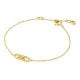 Michael Kors Women's Premium Statement Link Gold Sterling Silver Chain Bracelet -  MKC164100710