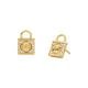 Michael Kors Women's Premium Kors MK Gold-Tone Sterling Silver Stud Earrings -  MKC1628AN710