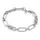Michael Kors Women's Premium Statement Link Platinum-Plated Empire Link Bracelet -  MKJ828500040
