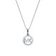 Michael Kors Women's Sterling Silver Logo Starter Necklace -  MKC1108AN040