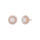 Michael Kors Women's 14K Rose Gold-Plated Pavé Halo Stud Earrings -  MKC1588AN791