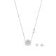 Michael Kors Women's Premium Kors Brilliance Sterling Silver Necklace and Earring Set -  MKC1651SET