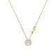 Michael Kors Women's 14k Gold-Plated Sterling Silver CZ Pendant Necklace - MKC1208AN710