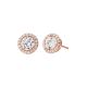 Michael Kors Women's 14k Rose Gold-plated Sterling Silver Cz Halo Studs - MKC1035AN791