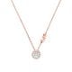 Michael Kors Women's 14k Rose Gold-Plated Sterling Silver CZ Pendant Necklace - MKC1208AN791