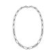 Michael Kors Women's Premium Statement Link Platinum-Plated Empire Link Necklace -  MKJ828400040