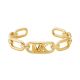 Michael Kors Women's Premium Statement Link 14K Gold-Plated Empire Link Cuff Bracelet - MKJ828800710