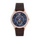 Emporio Armani Men's Three-Hand Moonphase, Rose Gold-Tone Stainless Steel Watch - AR11566