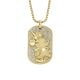 Fossil Women's Disney x Fossil Special Edition Gold Stainless Steel Dog Tag Necklace -  JF04625710