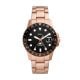 Fossil Men's Fossil Blue GMT, Rose Gold-Tone Stainless Steel Watch - FS6027