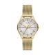 Armani Exchange Women's Three-Hand, Gold-Tone Stainless Steel Watch - AX5274