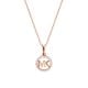 Michael Kors Women's Rose Gold Pendant Necklace -  MKC1108AN791