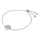 Michael Kors Women's Sterling Silver Logo Slider Bracelet - MKC1246AN040