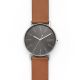 Skagen Men's Signatur Silver Round Leather Watch - SKW6578