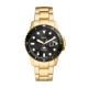 Fossil Men's Fossil Blue Dive Three-Hand Date, Gold-Tone Stainless Steel Watch - FS6035