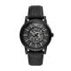 Emporio Armani Men's Automatic Black Leather Watch - AR60008