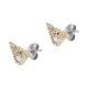 Emporio Armani Women's Gold-Tone Stainless Steel Mother Of Pearl Stud Earrings, EGS3018710