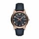 Emporio Armani Men's Luigi Rose Gold Round Leather Watch - AR11135