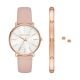 Michael Kors Pyper Three-Hand Blush Watch and Jewelry Gift Set - MK1078SET