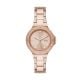 DKNY Chambers Three-Hand Rose Gold-Tone Stainless Steel Watch - NY6642