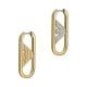 Emporio Armani Women's Gold-Tone Brass Hoop Earrings, EGS3048710