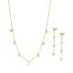 Emporio Armani Women's Gold-Tone Stainless Steel Necklace and Earrings Set - EGS3064SET