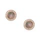 Fossil Women Val Gray Mother -Of -Pearl Glitz Studs - JF02949791