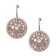 Fossil Women's Val Mosaic Mother-of-Pearl Disc Drop Earrings - JF01737791