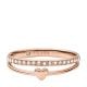 Fossil Women's Vintage Glitz Clear Crystals Banded - JF0346079115.5