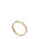 Fossil Women's Sutton Scalloped Edge Gold-Tone Stainless Steel Ring - JF0438371016
