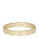 Fossil Women's Sutton Scalloped Edge Gold-Tone Stainless Steel Ring - JF0438371019
