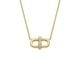 Fossil Women's Heritage D-Link Glitz Gold-Tone Stainless Steel Chain Necklace -  JF04582710