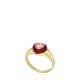 Fossil Women's Sadie Candy Hearts Gold-Tone Brass Center Focal Ring -  JA722971019